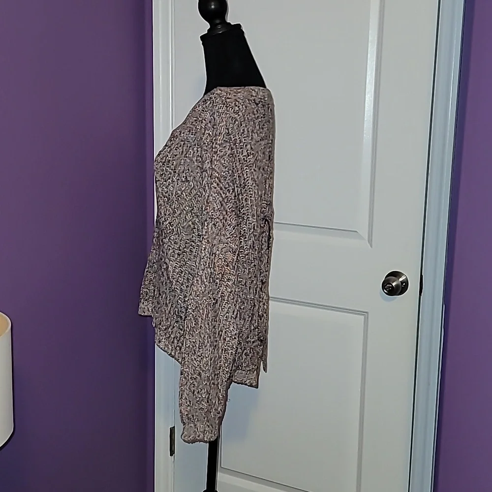 Express Women's Knit Cut Out Back Oversized Sweater - Multicolor Sz: S